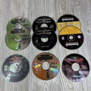 Huge Lot of Command & Conquer Games PC Renegade Generals Tiberian Sun Red Alert